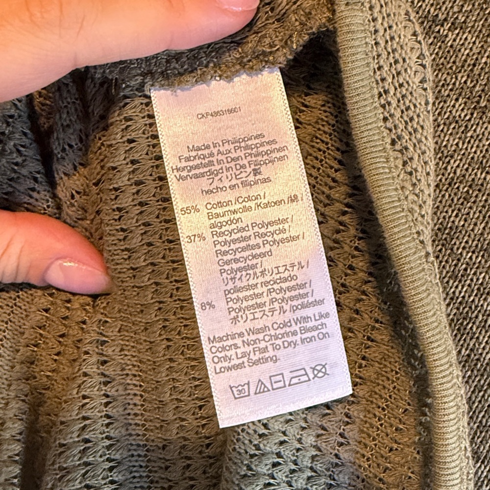 NWT Madewell Crochet Knit Cutaway Tank - Size XL - Picture 5 of 5
